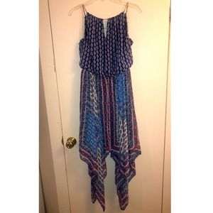 Paisley and floral flowy dress